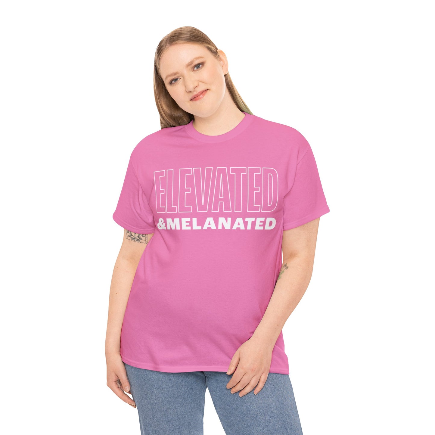 ELEVATED AND MELANATED STACKED TEE