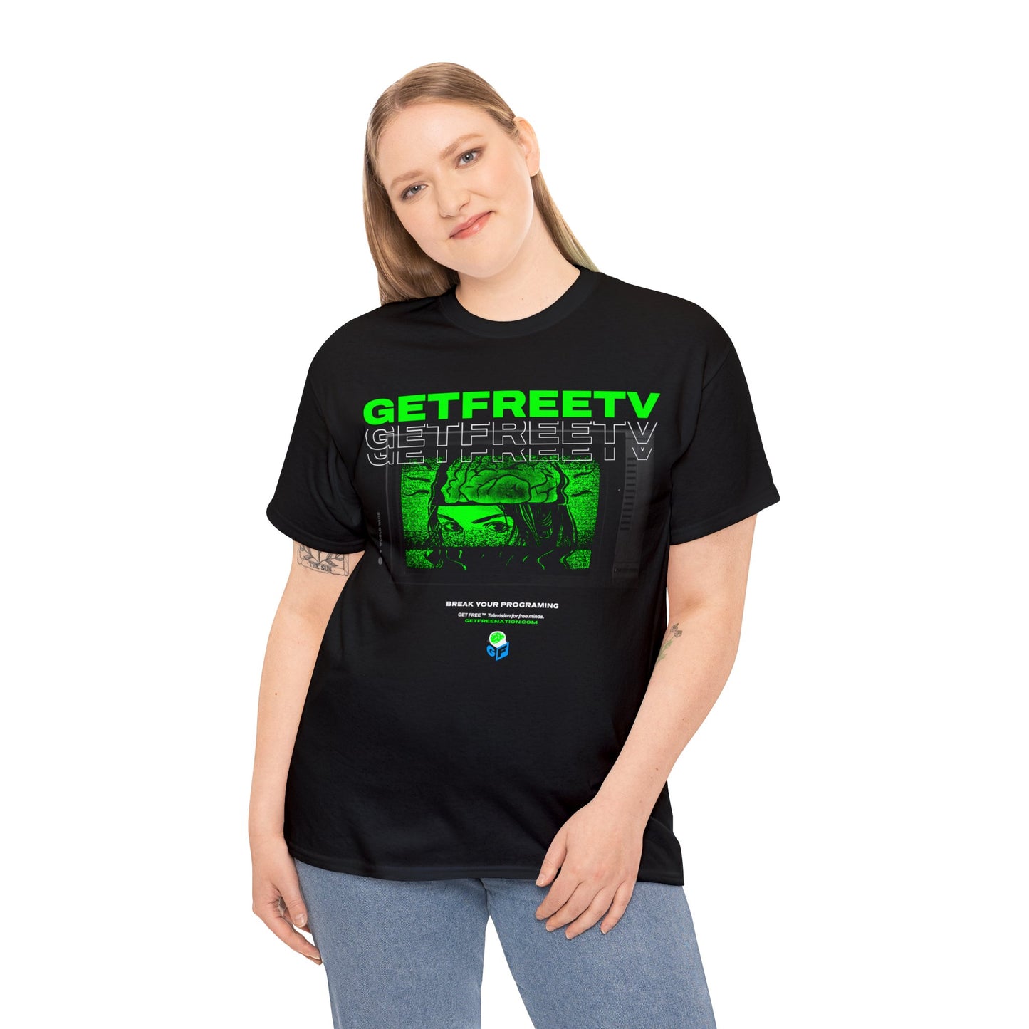 GETFREETV BREAK YOUR PROGRAMMING TEE