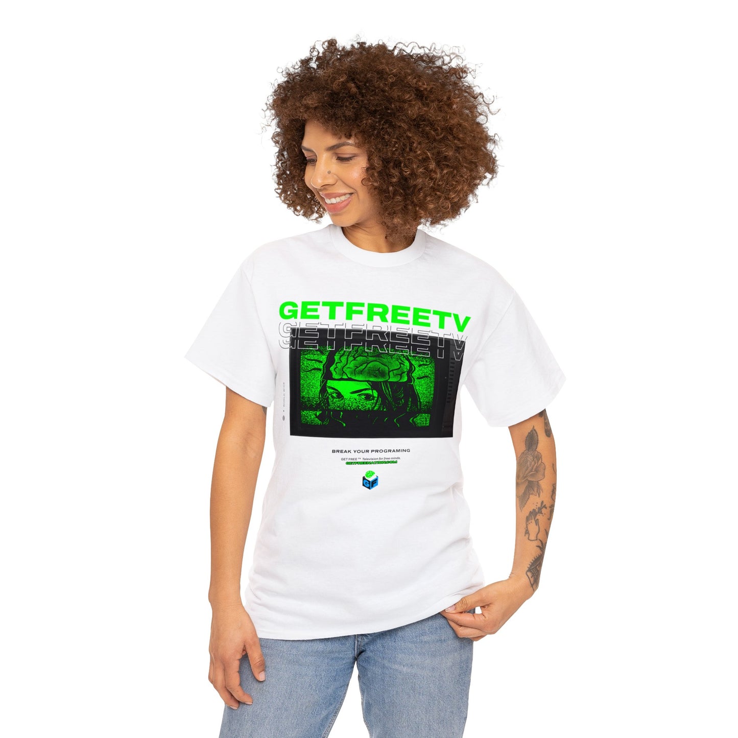 GETFREETV BREAK YOUR PROGRAMMING TEE