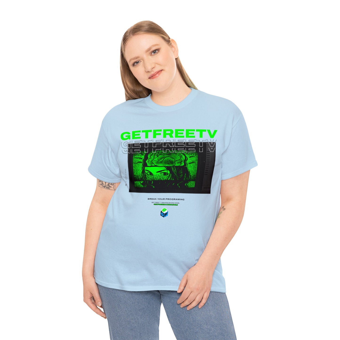 GETFREETV BREAK YOUR PROGRAMMING TEE